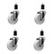 Service Caster 4'' Nylon Wheel Swivel 1-1/2'' Expanding Stem Caster Set, 4PK SCC-EX20S414-NYS-112-4 - alternate 1